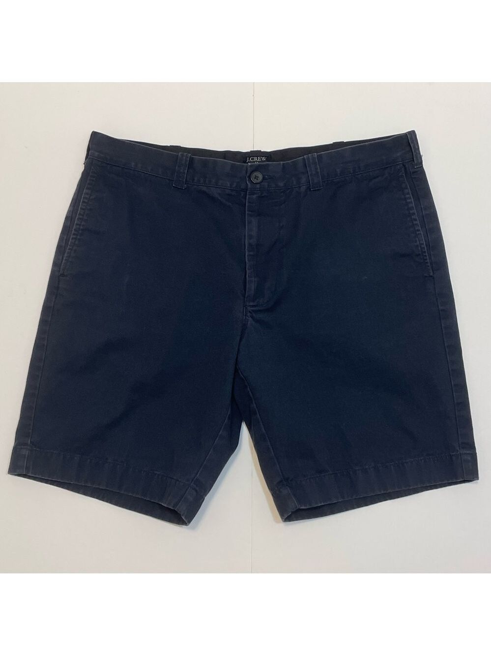 J. Crew Gramercy Men's Navy 100% Cotton Chino Shorts Size 34 W